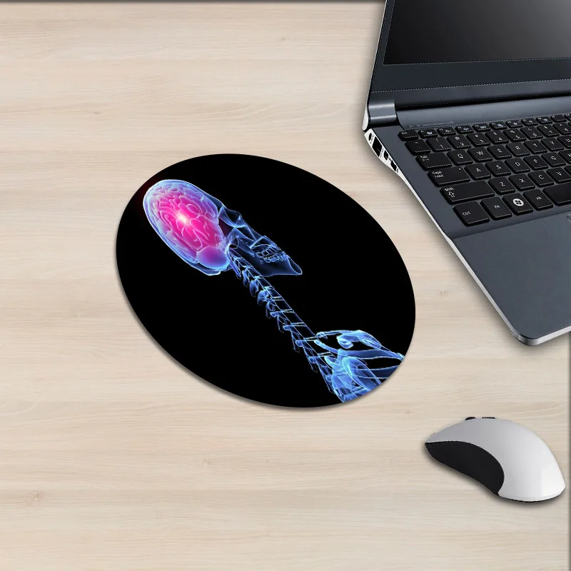 XGZ круглый коврик для мыши X-ray Imaging Effect человеческий жонглирующий коврик для мыши для верховой езды спортивная серия стальной рычаг оружие стол резиновый коврик hdшаблон