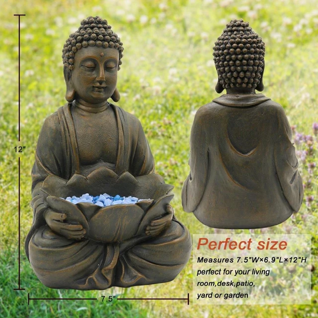 Bouddha rieur Assis grand bouddha porte-bonheur Zen grande statue