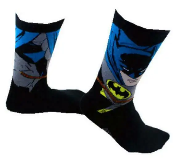 Аниме хлопок 3d Акции колено высокие баскетбольные носки для мужчин и женщин косплей подарок - Цвет: BatmansocksA