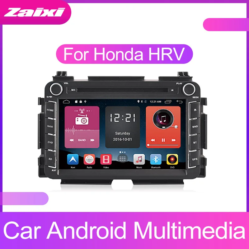 ZaiXi сенсорный экран Android автомобильный аудио для Honda HR-V HRV 2014 ~ 2019 поддержка GPS navi Ipod