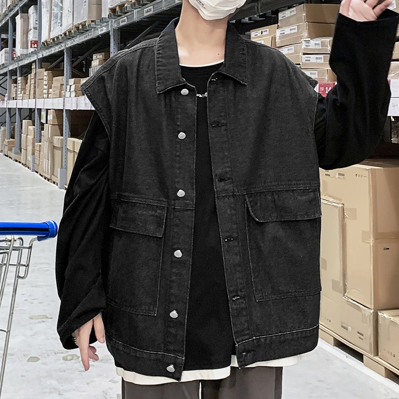 denim button up jacket