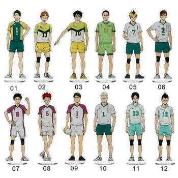 

Anime Haikyuu!! Acrylic Desk Stand Figures Models Volleyball Teenagers Figures Plate Holder Stand Model Plate Decor Gift 15cm