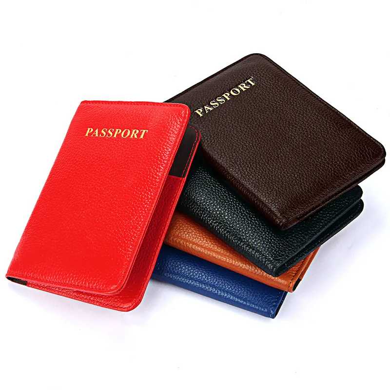 

Genuine leather New arrivals men's passport case momen multi-function passport card holder fashion ladies travel passport cover