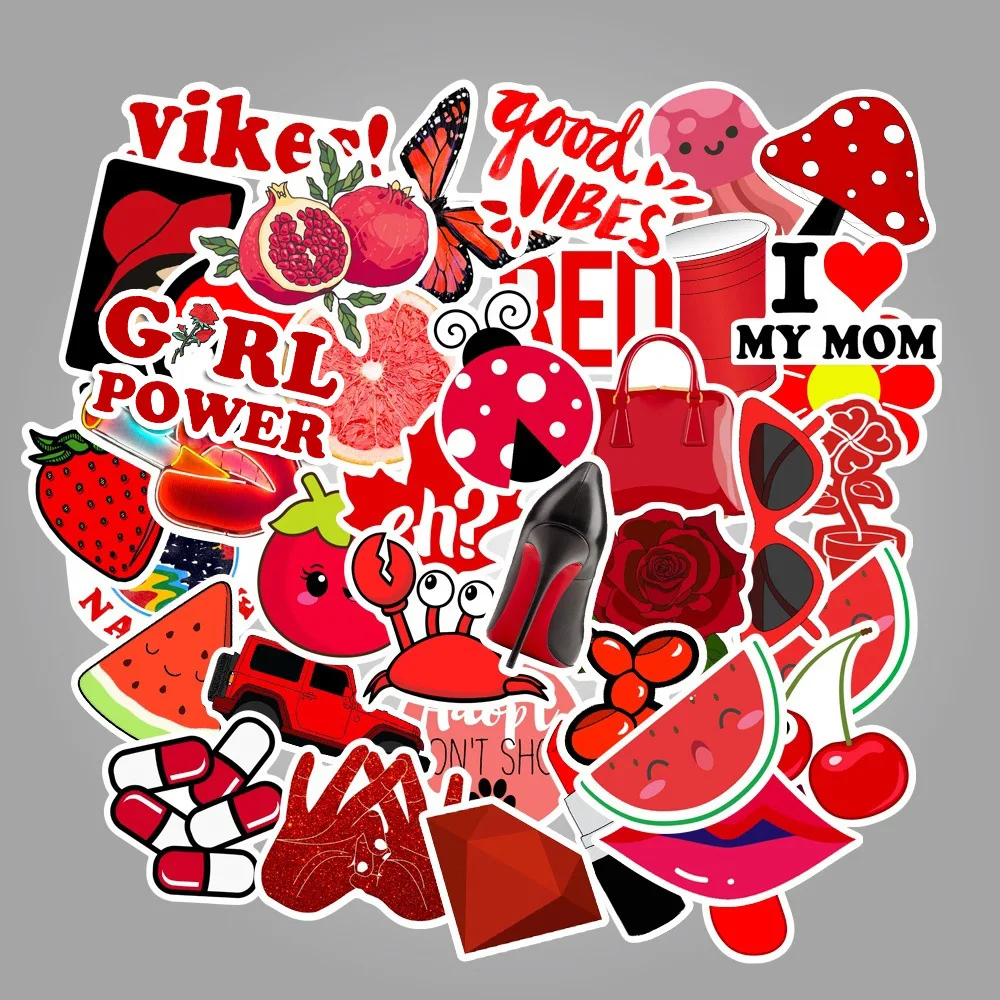 Милые самоклеющиеся наклейки для багажа, скейтборд, графические наклейки, спортивные наклейки на окно, водонепроницаемые, креативные, 50 шт./лот, ПВХ