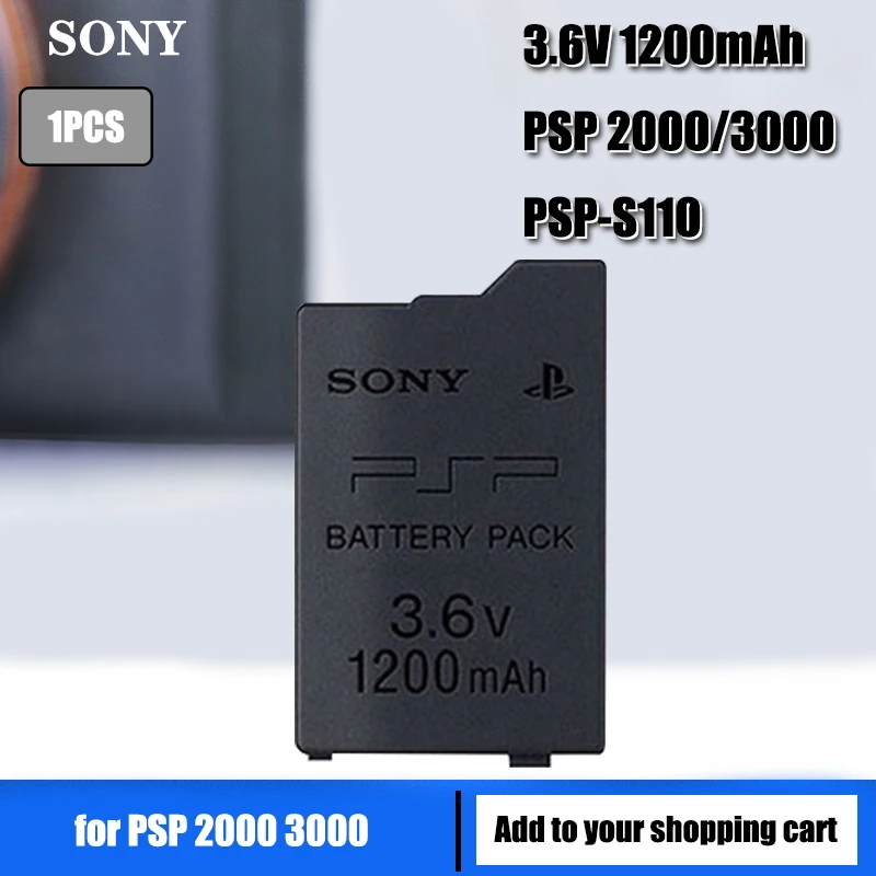 1pc 1200mah Replacement Battery For Sony Psp2000 Psp3000 Psp 2000 3000 Psp S110 Gamepad For