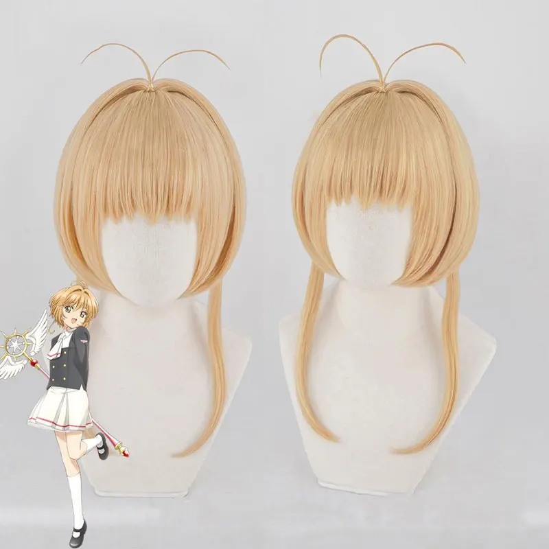 Парик для косплея Kinomoto Sakura CardCaptor женский парик из коричневых синтетических волос