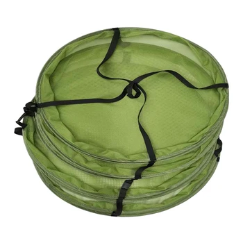 

Herb Drying Folding Fishing Net with Zippers Dryer Mesh Tray Drying Rack Flowers Hanger Fish Net Tackle Accessory Tools