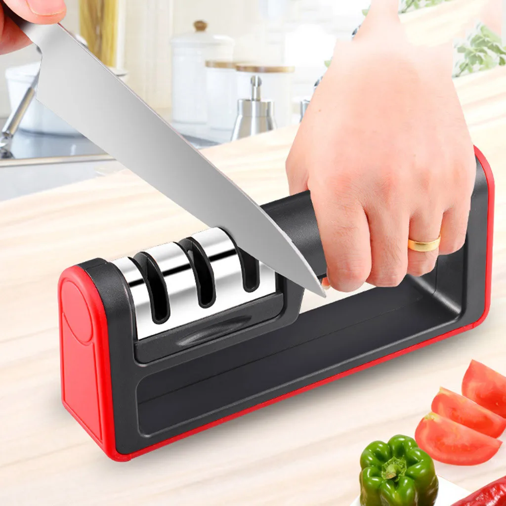 

Multi-Purpose Sharp-edged Three-stage Household Knife Fast Sharpening Stone Kitchen Sharpener Tool For Kitchen Accessories Tool