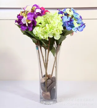 

Spot Fruit Cub Small Hydrangea Simulation Flower Fake Flower Home Decoration Wedding Wedding with Diy Arch Material Bouquet