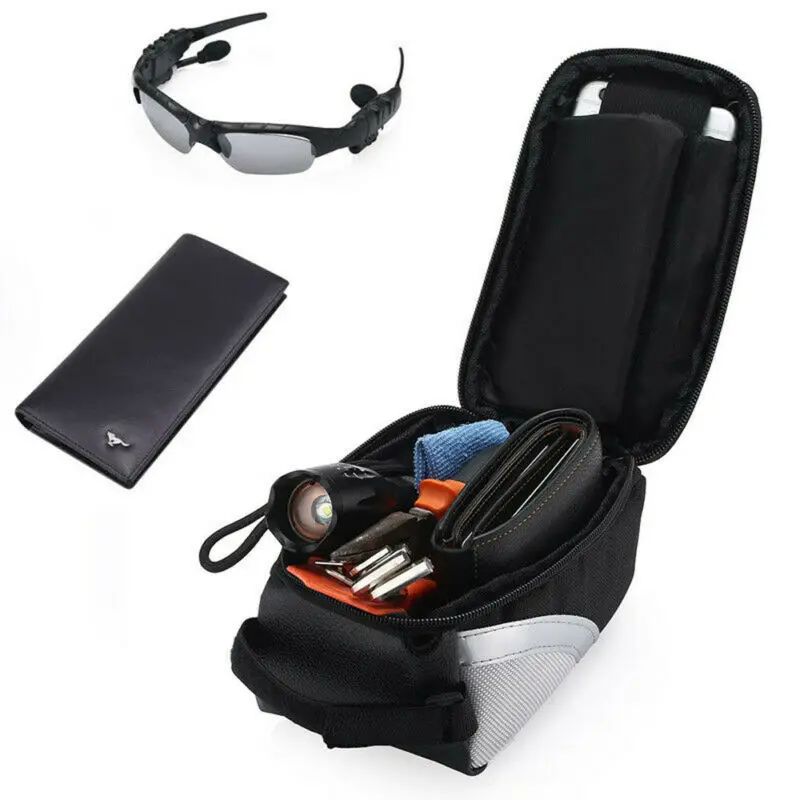 3 Colors Unisex Women Men Oxford Cloth Bike Bicycle Bags Waterproof Cycling Front Frame Pannier Tube Bag For Smart Phone/Tools