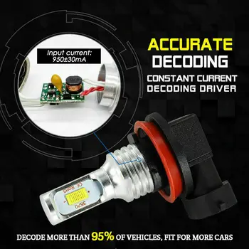 

6pcs LED Headlight Bulb For Ford 2015-2019 F-150 Hi/Lo Beam Fog Light 6000K