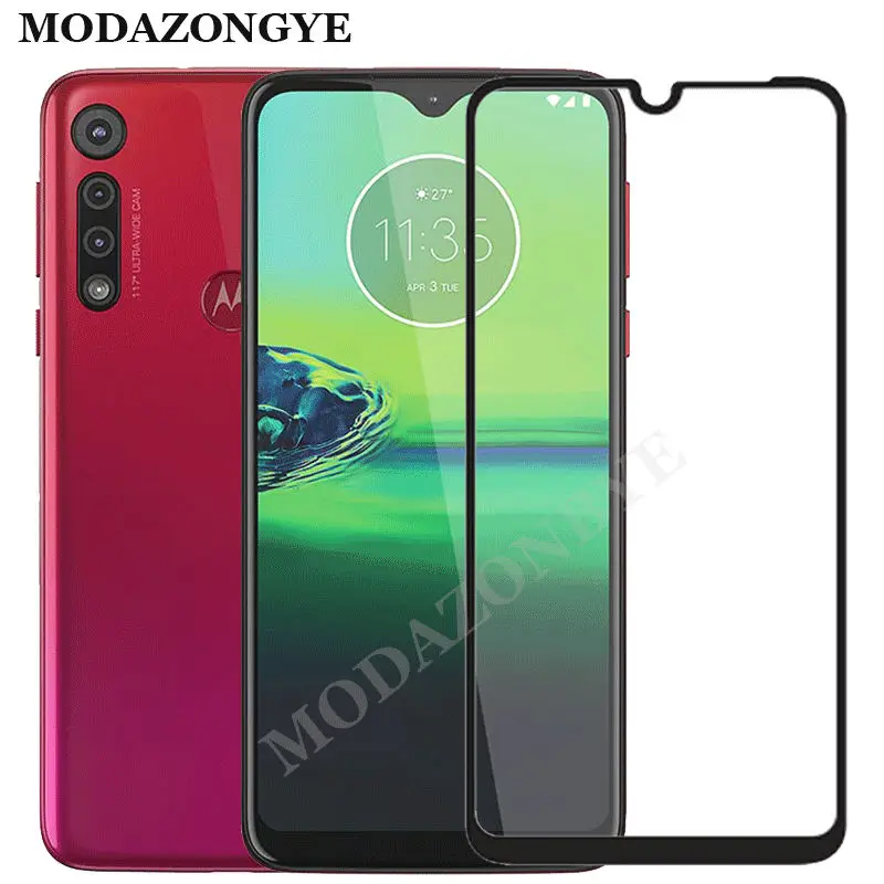 Защитное стекло для Moto G8 Plus закаленное с полным покрытием Motorola G 8 Play G8Plus XT2019