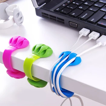 

1pcs Office desk wire clip multi-function data cable winder cable fixing device home office storage organizer