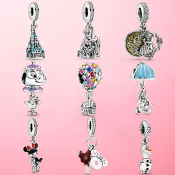 

2020 Summer NEW Real 925 Sterling Silver Cartoon Series Collection Charm Beads Fit Original Pamura Bracelets DIY Jewelry Gift