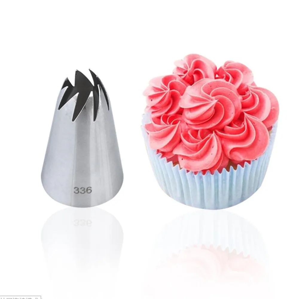 1Pcs #336 Large Size Icing Piping Nozzles Premium 304 Stainless Steel Cake Cream Decoration Head Kitchen Pastry Tips cake decorating tip set cake icing nozzles baking nozzle set cake decorating nozzle set