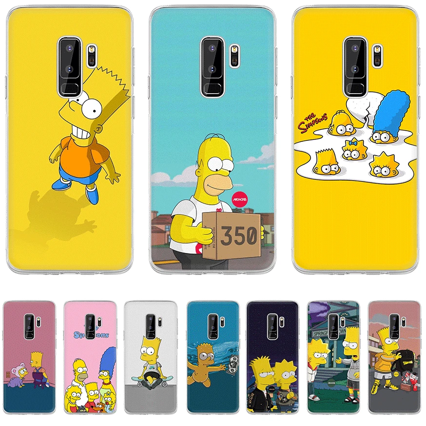 Мобильный чехол для телефона для samsung A3 A5 A6 A7 A8 A9 A10 A20 A30 A40 A50 A60 твёрдая обложка с изображением Симпсона для маленьких мальчиков