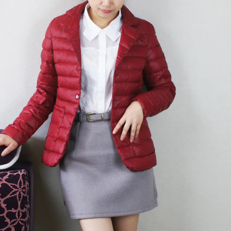 

Light Ultra White Duck Down Jacket Women Short Puffer Coat Korean Autumn Winter Women's Down Jacket 2020 Coats KJ3353 's s