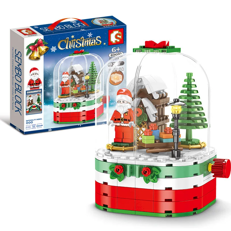 New-SEMBO-601090-Merry-Christmas-Theme-Gift-Santa-Claus-Elk-Educational-Building-Blocks-Bricks-Toys-Compatible