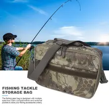 Рыболовная Сумка, сумка для хранения рыболовных снастей, водонепроницаемая камуфляжная большая емкость, износостойкая рыболовная снасть, ручная сумка, все для рыбы