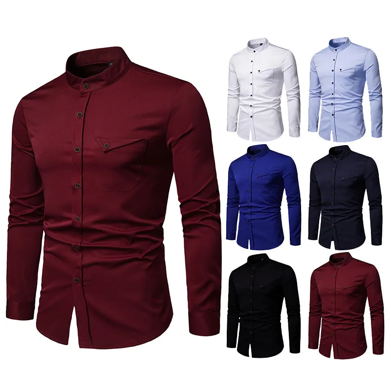 Men's shirts, long sleeve shirts, shirts, casual shirts, men's clothes, Street dresses long sleeves dress shirt for men