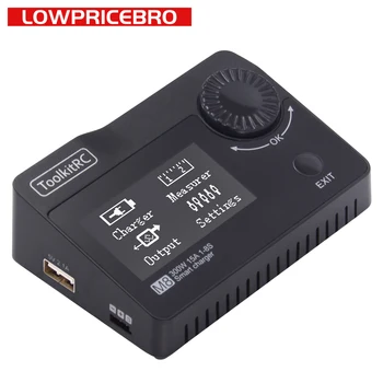 

For 2-8S Lipo Battery for RC FPV Racing Drone Quadcopter Models ToolkitRC M8 DC 300W 15A Battery Balance Lipo Charger Discharger