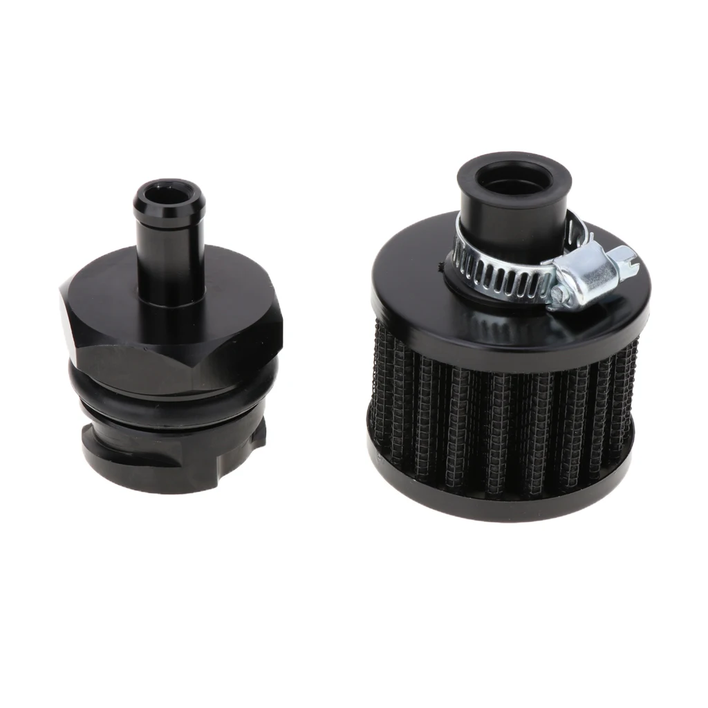 Aluminum Alloy LSX LS1 LS6 LS2 LS3 LS7 Billet Black Valve Cover Oil Cap 10 AN Fitting Replacement for Lexus