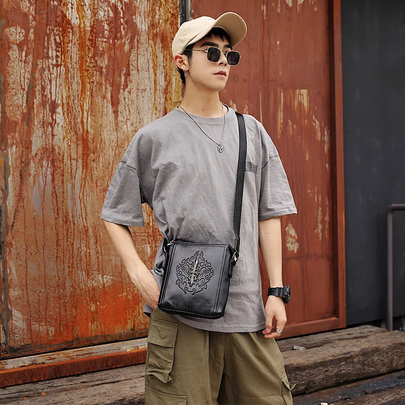 

Men's chest bag high quality large capacity after the trend Korean version of the simple small chest bag 2019 new JIULIN