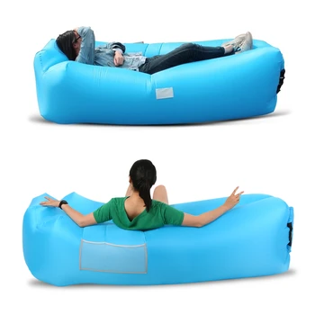 

Inflatable Lounge Self-inflating Air Sofa Sleeping Couch Built-in Pillow for Backyard Lakeside Beach Camping Picnic Garden Sofas