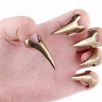 

New Style Sharp Alloy Finger Ring Set Vintage Punk Talon Nail Rings Decor Sharp Finger Claw Knuckle Ring Set 10PCS Cocktail Ring