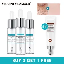 Яркий гламурный Гиалуроновая кислота Сыворотка против отечности увлажняющие отбеливающие подходящие чувствительные подарочные темные круги крем для глаз набор