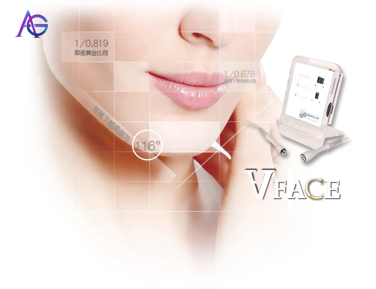  Portable 2-in-1 high frequency facial machine for V face and Face Lifting