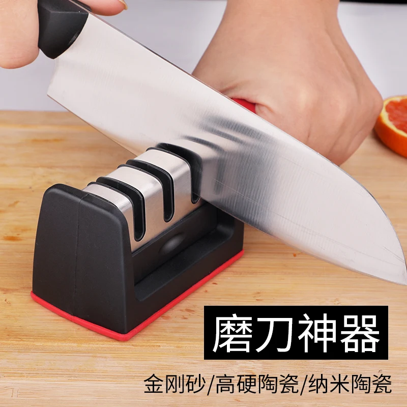 Каменная профессиональная точилка для кухонных ножей угловая направляющая