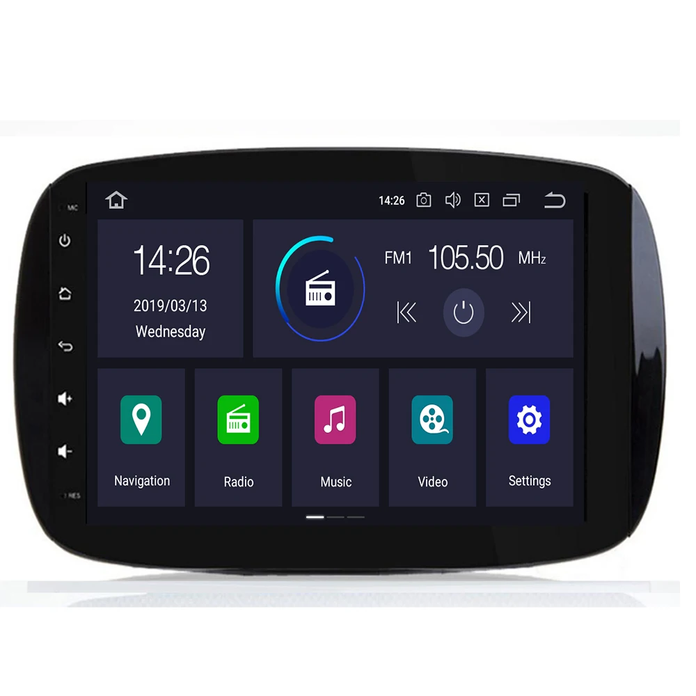 9 inch Car GPS Navigation System Stereo Media Auto Radio for Mercedes Benz Smart Fortwo C453 A453 W453 2015 2016 2017 2018 JBL