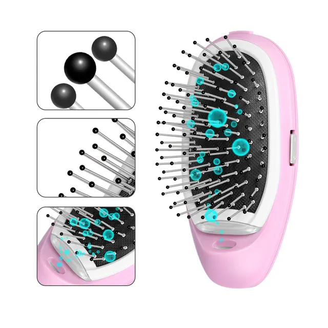 Portable Electric Ionic Hairbrush Negative Ions Hair Comb Brush Hair  Modeling Styling Hairbrush - Combs - AliExpress