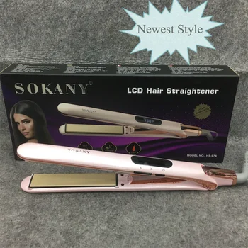 

Hair Straightener LCD Display Ceramic Professional Hair Irons Flat Iron Hair Board Fast Heating Hair Styling Tool Hot Comb