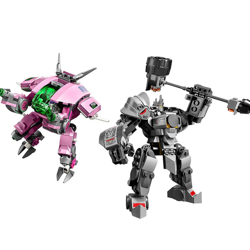 Preise NEUE 2019 Kompatibel Overwatching 75973 Spiele D. Va   Reinhardt Bausteine Ziegel spielzeug geschenke für kinder Kinder