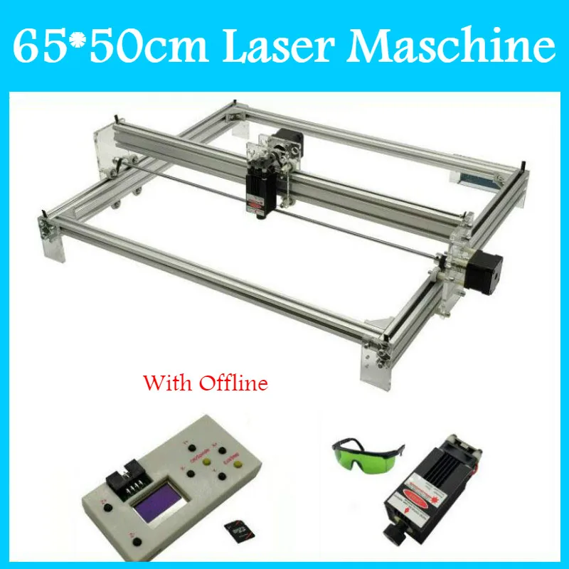 Mini Laser Engraving Machine DIY Printer Desktop CNC Wood Metal Kit 1W-15W 65x50 