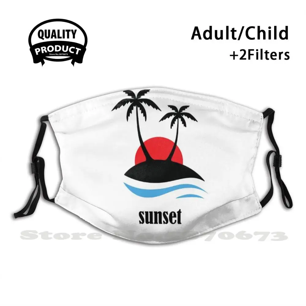 

Sunset Funny Cool Cloth Mask Sunset