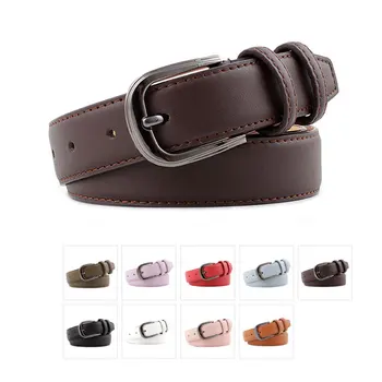 

9 Colors Female Belt Women Leather PU Waistband Fashion All-Match Belt Womens Casual Pants Belt Designer Pin Buckle Luxury Strap