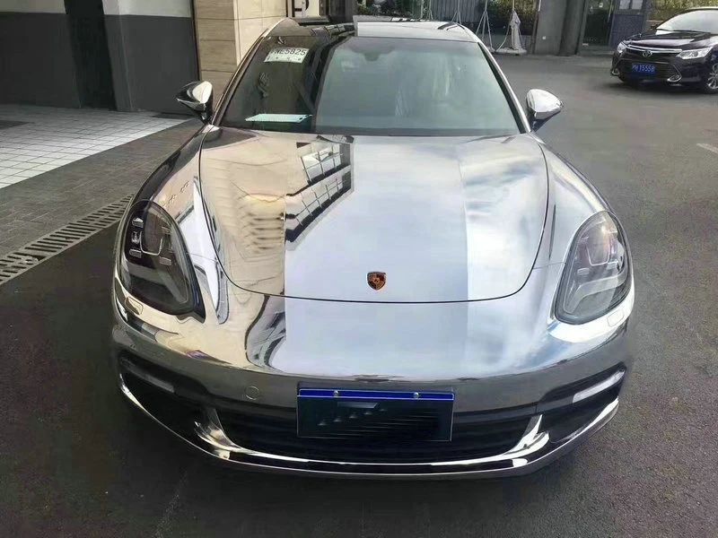 Silver Chrome Vinyl Film Wrap-2