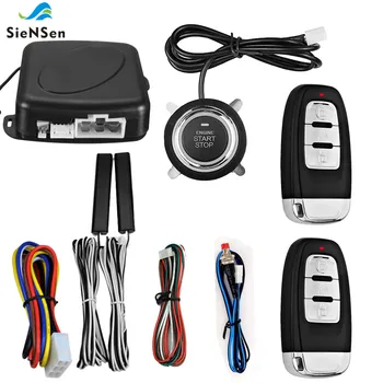 

Universal Car Alarm Start Stop Button Engine Push Start Button Auto Door Remote Central Control Locking Keyless Entry System 886