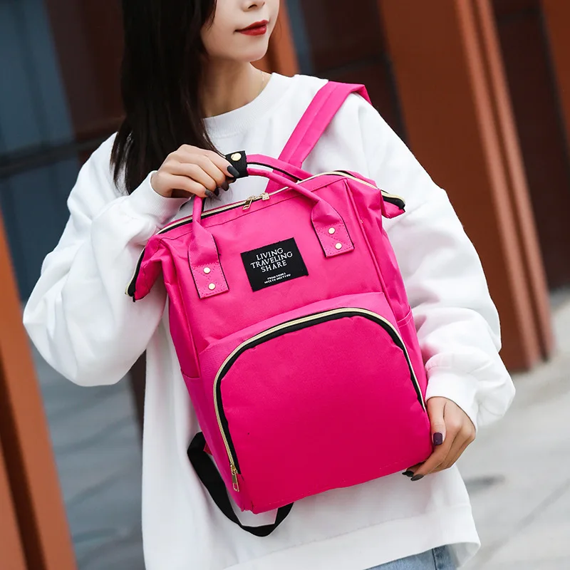 

Fashion Diaper Bag 2019 New Style Mom And Baby Backpack Multi-functional Nursing Lightweight Hand Large-Volume nai fen bao