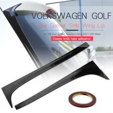 Углеродное волокно аксессуары Спойлеры черный окрашенный задний спойлер Крылья для Volkswagen Golf 7 MK7
