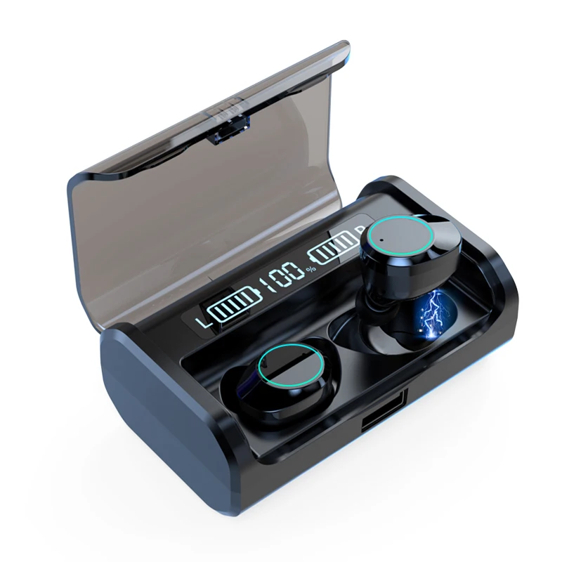 LED Power Display TWS Bluetooth Earphone V5.0 Stereo Business Wireless Headset Sports Headphones