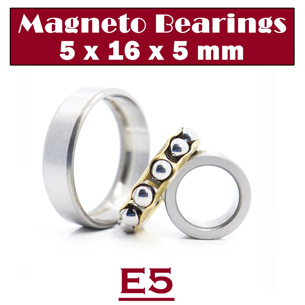 

E5 Magneto Bearing 5*16*5 mm ( 1 PC ) Angular Contact Separate Permanent Motor Ball Bearings EN5 FB5