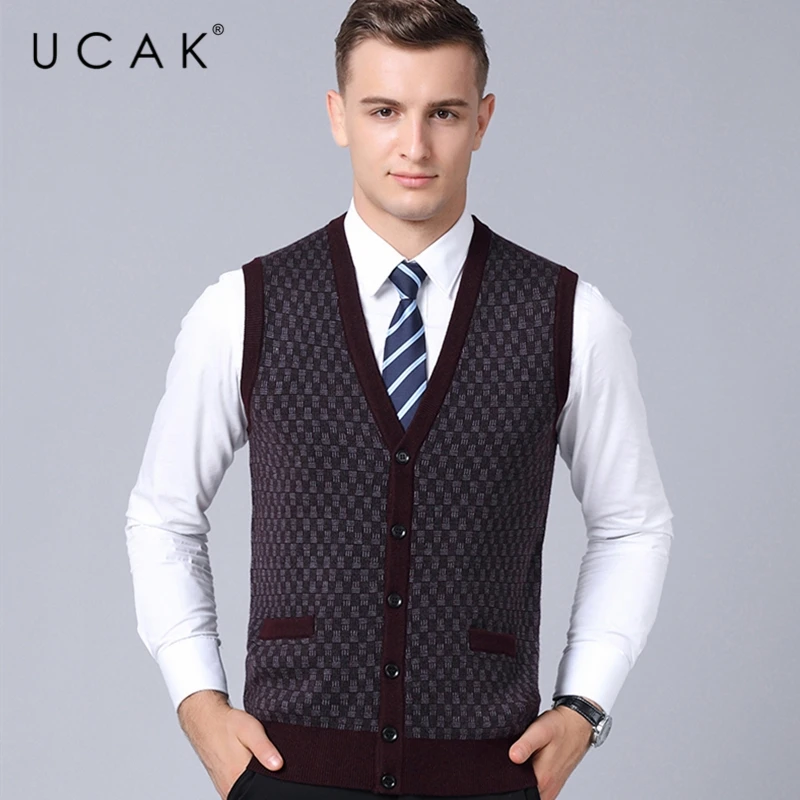 UCAK Brand Streetwear Sweater Men Wool Cardigan Men Clothes Autumn Winter Cashmere Sweaters Classic Thickl Cardigans Coat U1123 UCAK Brand Streetwear Sweater Men Wool Cardigan Men Clothes Autumn Winter Cashmere Sweaters Classic Thickl Cardigans Coat U1123