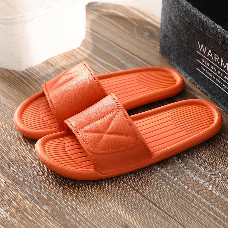 2021 Couples Stylish Adult Sandals Slip-Proof Thick-Soled Indoor Outdoor Slippers Men Flip Flops House Sleepers Shoes Woman Home 