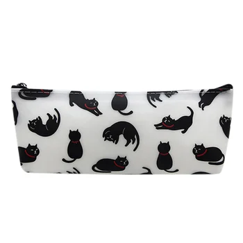 

1Pcs/Sell Cute Jelly Cat Silicone Pencil Case Kawaii Girl Pencil Bags Durable Large Capacity School Supplies Stationery Storag