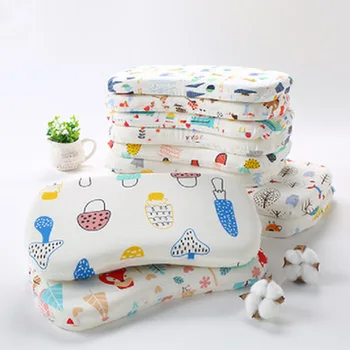 

Newborn Baby Memory Pillows Infant Support Prevent Anti Roll Baby Shaping Pillow Flat Head Neck Infant Toddler Baby Bedding