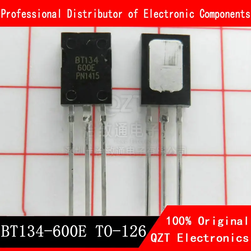 10PCS BT134-600E TO126 BT134-600 BT134 600E TO-126 Новый и оригинальный чипсет IC цена и фото